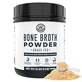 Bone Broth Protein Powder, 100% Pure From Beef - No Added Flavours. No Fillers. 12 oz Gut-Friendly, Non-GMO, Paleo-Friendly, Dairy-Free Protein Powder. Left Coast Performance