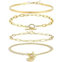 Alegend Bracelet Sets 14K Gold Plated