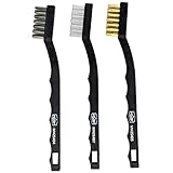 Wire Scratch Brush Set with Plastic Handles (Made...