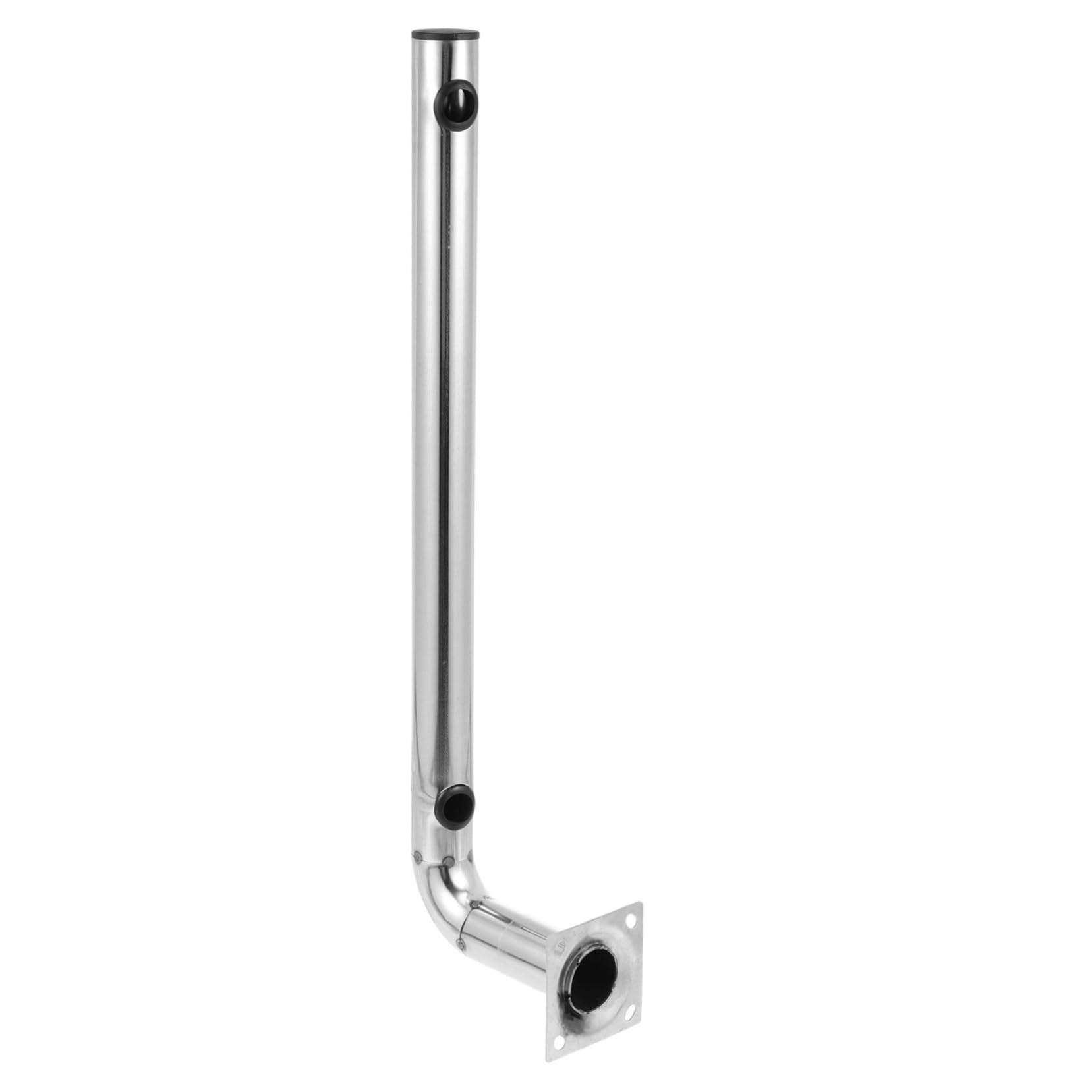 Soporte de antena en poste SEWACC tipo L de acero inoxidable con tornillos