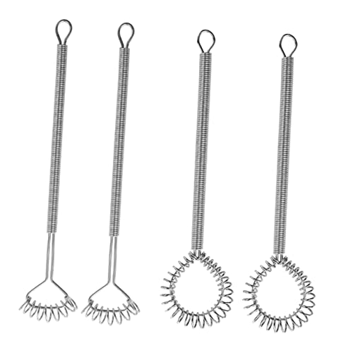 POPETPOP 4 piezas Herramientas de Cocina Inoxidable Mezcladores Manuales Ergonómicos para Huevo y Cócteles Accesorios Prácticos y Fáciles de Limpiar para Repostería y Gastronomía