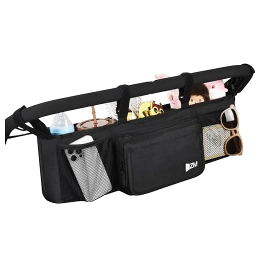 Best compact double umbrella stroller ZZM Double Stroller Organizer with Coolers