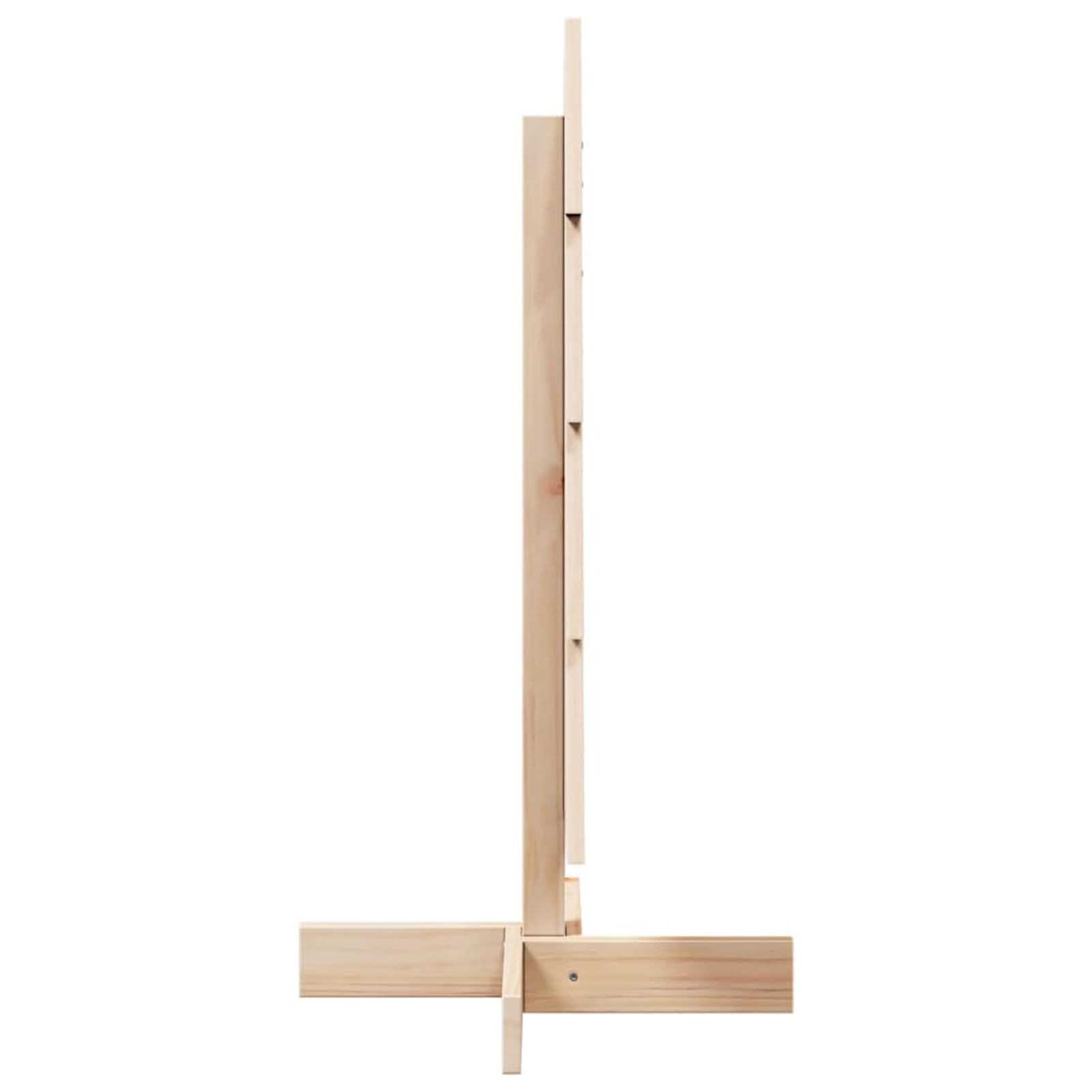 Albero di Natale in Legno Massello di Pino, 80cm, Decorazione Natalizia Rustica Fai da Te, Base Larga e Stabile, per Casa e Ufficio
