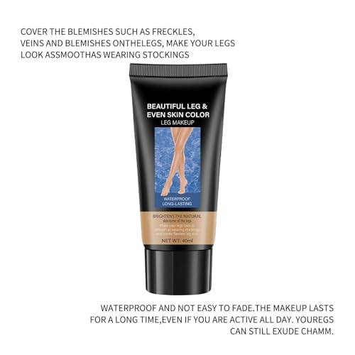 Wasserfestes Bein-Make-up ohne Übertragung,Tattoo Abdecken Wasserfest,Body Coverage Perfector,Bein Make Up Wasserfest,Make-up zum Abdecken von Narben an Beinen und Körper (#2 + #3, 40g) – Bild 5