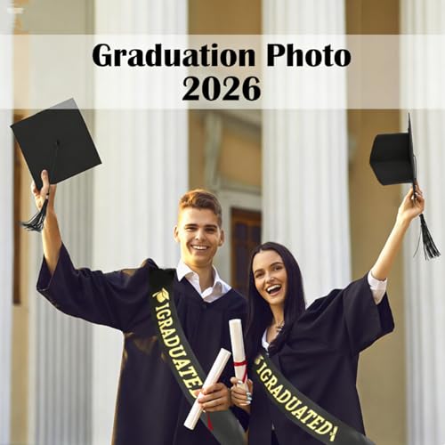 YEWCEP Graduation Hat, Unisex-Erwachsene Abschlusskappe, Abschlusshut mit Quaste, Verstellbar, für Abschlussfeiern von Studium, Uni, College, Abitur, Schule, Unisex (Schwarz)