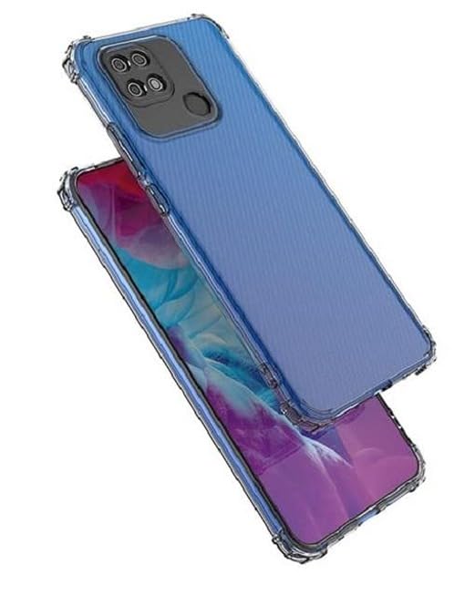 Image of BOXXO Flexible Back Cover for Mi Redmi 10 | Back Cover Transparent Clear Shockproof Case Four Corner Protection | Slim Protective Mobile Phone Cover for Mi Redmi 10