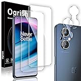 Ogrish 2 Pack Tempered Glass Screen Protector for OnePlus Nord N20 5G with 2 Pack Camera Lens Protector,Anti-Fingerprint,Shatter Proof,HD Clarity