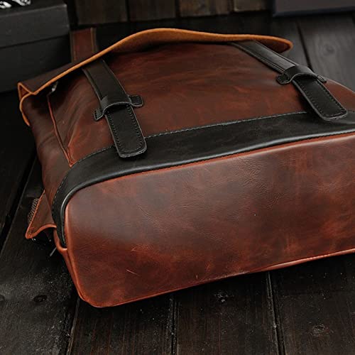 Sac à dos rétro en cuir XTYPE pour homme avec compartiment PC - 2