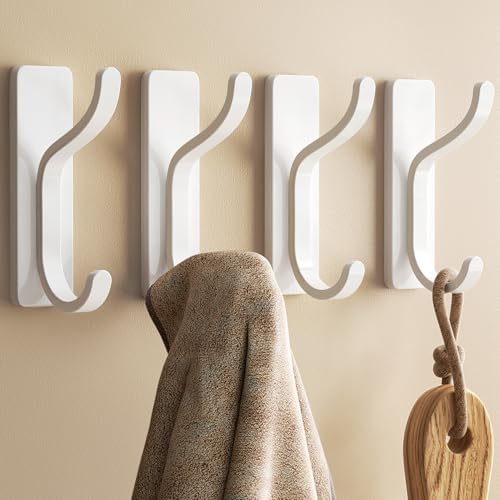 pickpiff Adhesive Wall Coat Hooks - Heavy Duty Stick-On Door Hang...