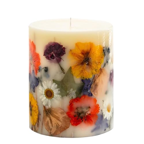 Rosy Rings Essence of Summer Botanical Candle | Luxury Aromatherapy Long Lasting Candle Home Decor Gifts Notes of Hyacinth, Honeysuckle, Rose, Cyclamen, Orange Flower Aroma Burn Time 120 Hours 5.5