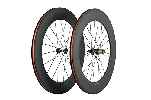 WINDBREAK BIKE 23mm Width Bike Wheel 88mm Depth Clincher Carbon 700c Road...