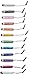 Generic Touch Stylus Pen for iPhone 5/4s/4/3GS, iPad 3/2, iPod Touch, Samsung, HTC, 12-Pieces - Non-Retail Packaging - Multi