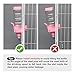 Vannon Small Animal Water Dispenser for Cage, 30oz Auto Feeding Crate Water Bottle for Rabbit, Chinchilla, Ferret, Guinea Pig, Squirrel, Hedgehog, Pet Nozzle Diameter: 10mm, BPA Free, Pink