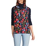 Lands' End フェザーフリー断熱ベスト, ポピー/ディープシーネイビー, X-Large