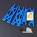 RCAWD Xmaxx XRT 8S 60mm Widen Suspension Arms A-Arms Set for Traxxas X-Maxx XRT Ultimate Upgrades, Upper & Lower, Front & Rear, Left & Right, Part for #7892 Blue