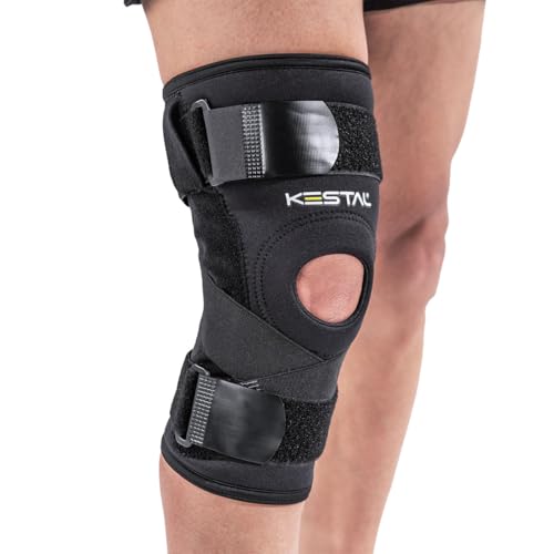 Joelheira Articulada Com Cintas Cruzadas Kestal Cor Preto Tamanho G