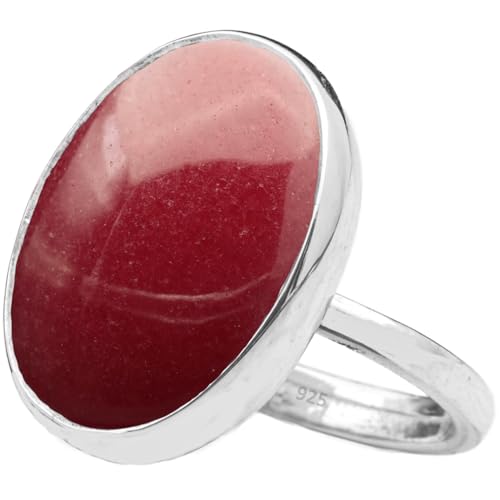 Natural Amazonite Crystal Ring Anti-Tarnish 925 Sterling Silver Oval Solitaire Gemstone Dainty Perseverance Crystal Virgo Wealth Statement Ring Handmade Turkish Fine Jewelry