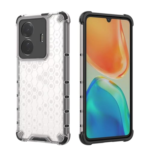Image of Prime Retail Hard PC Back Case Cover for Vivo T1 Pro 5G Anti Slip Ultra Thin Shockproof Reinforced Corners (Transparent)