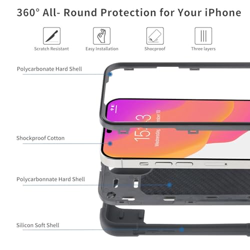 Coque silicone iPhone 15 menthe antichoc arrière rigide souple - 2