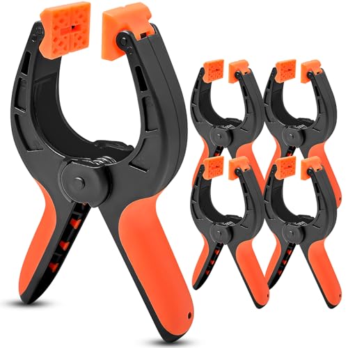 Leyrens Juego de 5 Pinzas de resorte, 6 Pulgadas Nylon abrazaderas carpintero, Pinzas Para Sujetar...