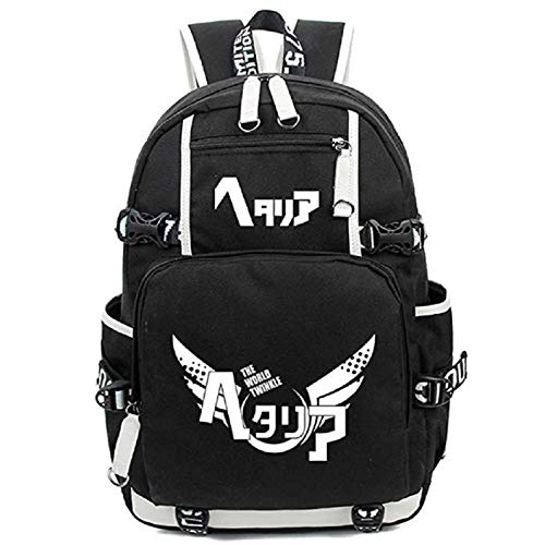Luminous Casual Backpack Daypack Laptop Student Bag School Bag Rucksack Bookbag for Anime Axis Powers Hetalia Cosplay