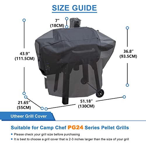 Image of Utheer Pellet Grill Cover for Camp Chef 24 Woodwind Pro DLX /SG w /o Sidekick