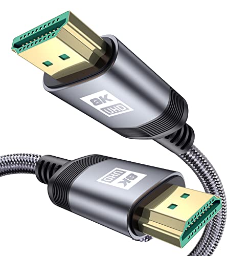 MAXGROUP Cable HDMI 8K 1M Cable 2.1 HDMI Trenzado de Nailon 8K@12...