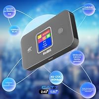 KuWFi Cat7 Mobiler WLAN Router mit SIM-Karte, 3000-mAh-Akku, für Reisen – Ansicht 3