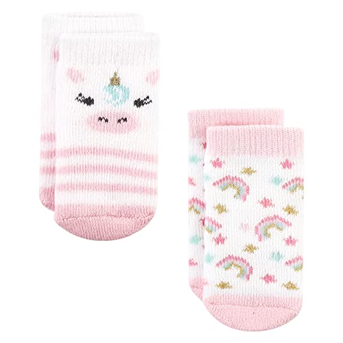 Image of Hudson Baby Baby 8-pack Cotton Rich Newborn and Terry Socks