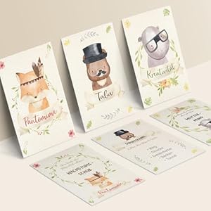 Kipitan Babyparty Activity Spiele Set mit 51 Karten