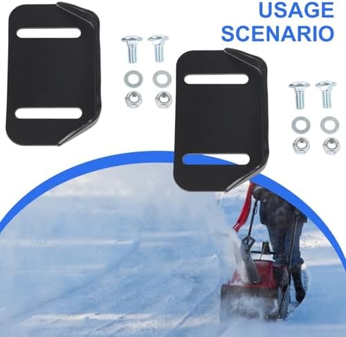Shophubio Snow Blower Slide Shoes, Metal Thrower Skid Shoe Kit, Replacement Parts for Models 784-5580, 984-5580, 784-5580-0637 — view 6