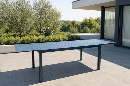 Gardissimo Ausziehtisch Leaf Gartentisch 160/240 x 90 cm anthrazit