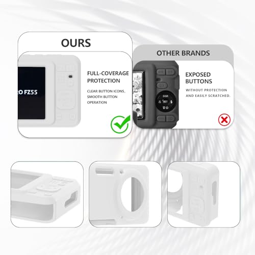 Funda de silicona para cámara KODAK PIXPRO FZ55 blanca miniatura 3