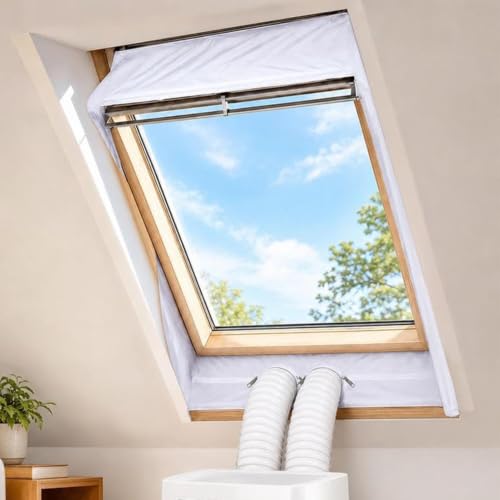 Barrera térmica de ventana para aire acondicionado con cremallera 3