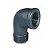 Black Iron Street Elbow 1/4" Fip X 1/4" Mip 90 Degree (Pack Of 5)