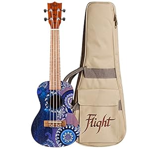 Flight Designer AUC33 Stardust 4 strings Concert Ukulele, with Gig Bag - (Stardust)