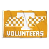BSI PRODUCTS, INC. - Tennessee Volunteers 3’x5’ Flag with Heavy-Duty Brass Grommets - UT Football, Basketball & Baseball Pride - High Durability for Indoor & Outdoor Use - Great Gift Idea - Checkered