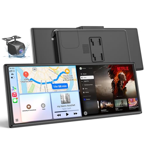 HKA1 Carplay Screen for Car with Netflix/YouTube, True 10.26'' Wireless Apple...