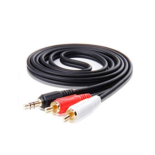 3x 25ft Aux Audio 3.5mm Stereo Male to 2 RCA Y CABLE FOR IPOD MP3 Lot Pack