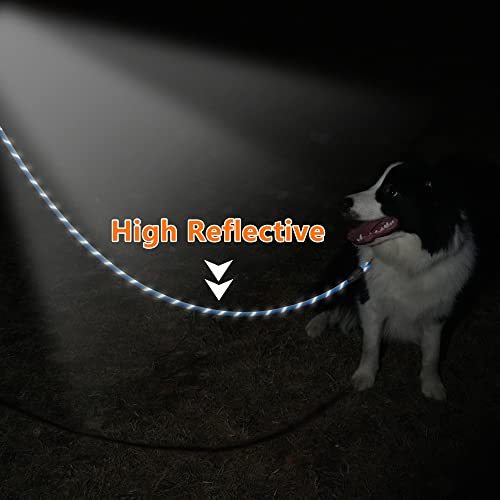 NTR Heavy Duty Large Dog Leash - 50FT Reflective with Swivel Lockable Hook and Comfortable Padded Handle, Ideal for Walking, Hunting, Camping, Backyard - Teal by NTR - Image 4