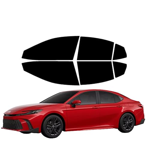 Nano Carbon Window Tint Professionally Cut for Toyota Camry 2025-2026 All Side Windows Blocks 99% UV Rays, Professional Grade Carbon Film 6 pcs Set (20% All)