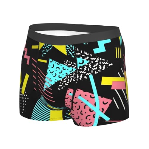 Hot Air Balloons And Clouds Comfortable And Well Fitting Men'S Multi Sided Flat Angle Underwear2