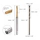 sourcing map M2 x 0,4 Spiralspitzgewindebohrer 1,6mm Bohrer Set Metrisch Schnellstahl Maschinenschraube Gewindebohrer Gewindeschneidwerkzeug