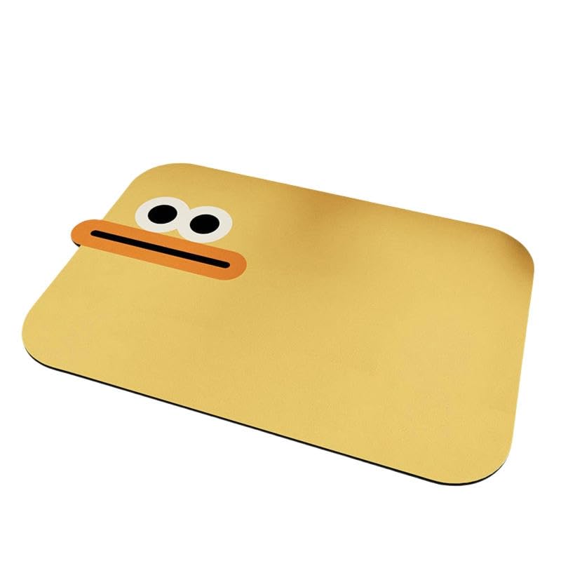 YLQQdMK Bandeja Escurreplatos Tazón Absorbente De Desagüe De La Cocina Tazón Y Almohadilla para Almohadilla De Secado De Platos-Drenando La Almohadilla 黄-小-50 * 60 Cm (3.5 Mm De Barro De Diatomeas)