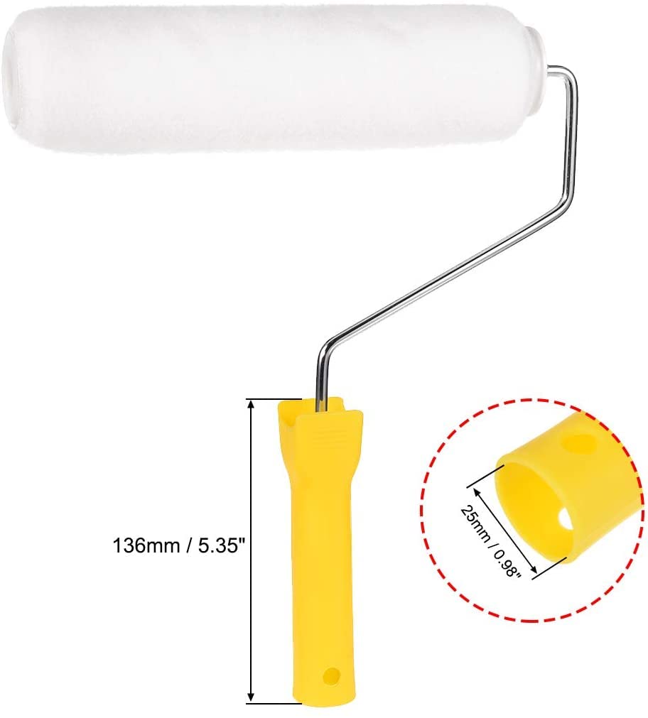 XYWHPGV Kit de rodillo de pintura, rodillo de 3 in / 9 in para tratamiento de pintura de pared en el hogar con bandeja y cepillo(3a372 765ae 51523 0b727 6dd57 e997c