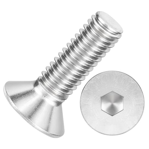 Kozelo 300pcs vis M3-0.5x10 tête plate acier