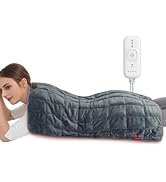 Comfytemp Far Infrared Weighted Heating Pad for Back & Cramps, FSA HSA Eligible 17"×33" XXXL Larg...