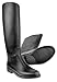 Produktbild AMKA Reitstiefel Star für Erwachsene schwarz wasserdicht, Gr. 40 Reiterstiefel mit Sporenhalterung aus Kunststoff
