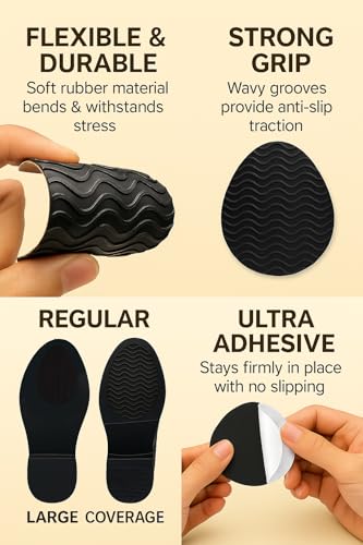 Protectores antideslizantes para zapatos 3"x4.3" (3 pares) miniatura 4