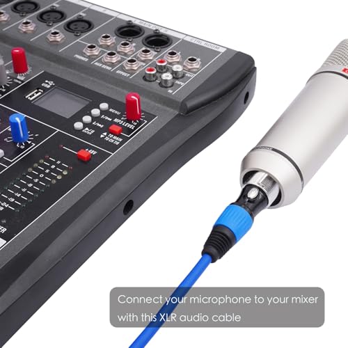 Cables de micrófono para eventos musicales pack de 5 conectores de altavoces y sonido 5